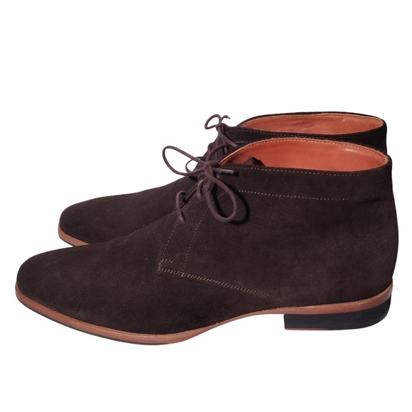 Wolf & Shepherd Mens 9.5 Brown Suede Chukka Boots Made in Portugal 9948 main image 4